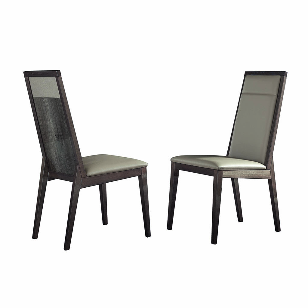 MATERA 2 SIDECHAIRS ECOLEATHER TOP 607 FABRIC AND FOAM STANDARD