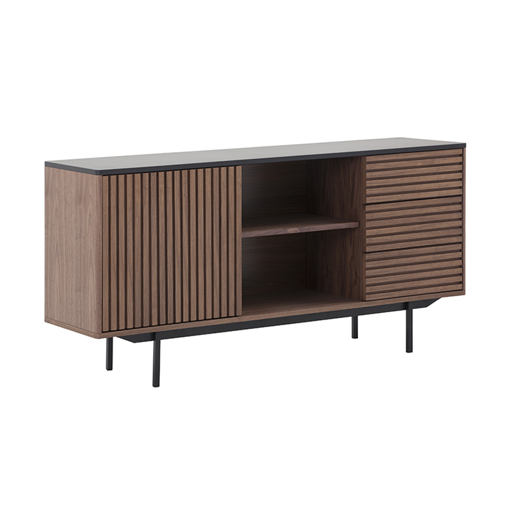 SIDEBOARD WALNUT/BLACK